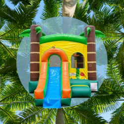 Palm Tree Bounce House with Slide